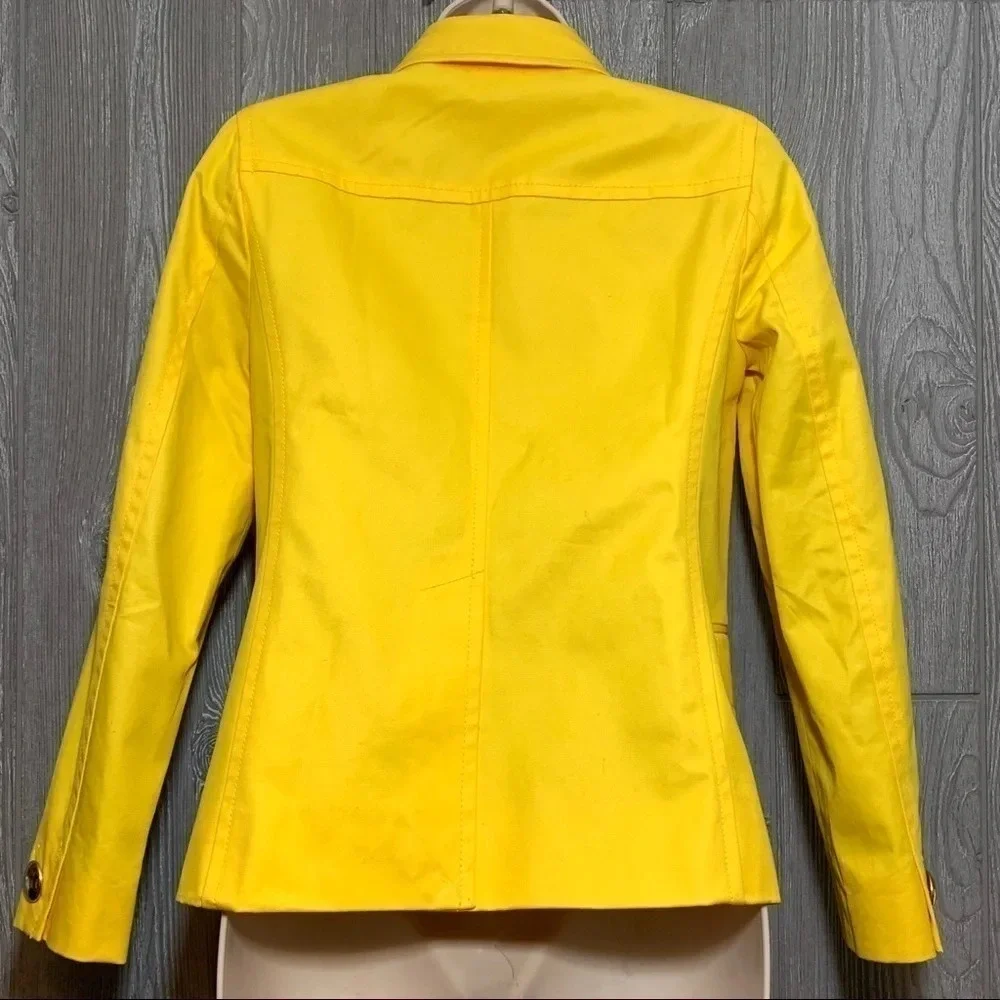 J. Crew Yellow Lemon Trudy Cotton Jacket 00 NWT